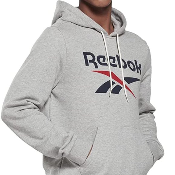 🆕Reebok Men's Training Essentials Graphic Sweatshirt, Medium -Medium Grey H. - Picture 6 of 6